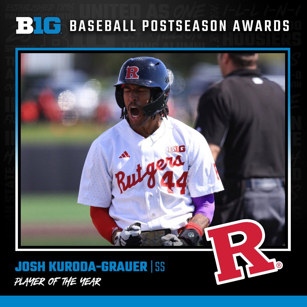 B1Gbaseball's tweet image. Josh Kuroda-Grauer of @RutgersBaseball is the #B1GBaseball Player of the Year!