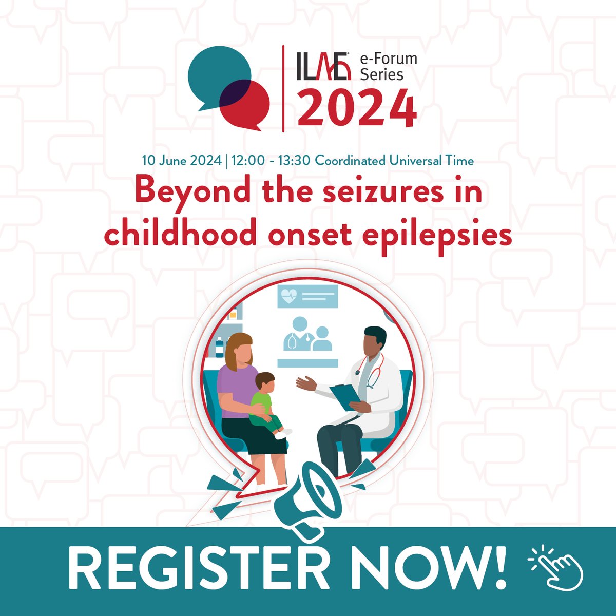 Registration is open for the #ILAE e-Forum: Beyond the seizures in childhood onset #epilepsies, taking place on 10 June 2024! This session features #epilepsy experts Elaine Wirrell, @KetteValente & J. Helen Cross. Free registration: ilae.org/eforum-1