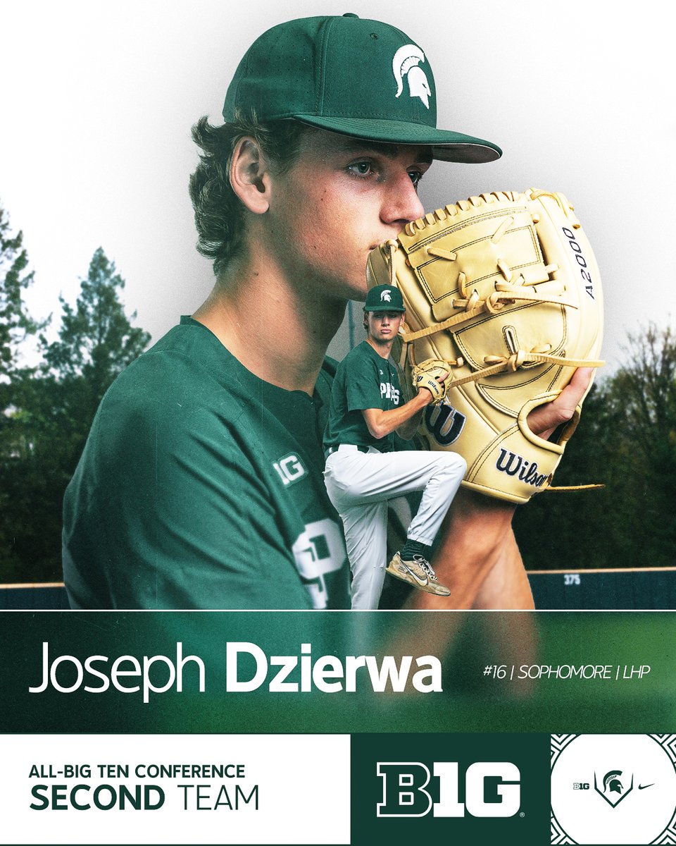 Michigan State Baseball (@msubaseball) on Twitter photo Congratulations to Joseph Dzierwa on earning Second Team All-Big Ten recognition!
#GoGreen | <a href="/DzierwaJoseph/">Joseph Dzierwa</a> Congratulations to Joseph Dzierwa on earning Second Team All-Big Ten recognition!
#GoGreen | <a href="/DzierwaJoseph/">Joseph Dzierwa</a>