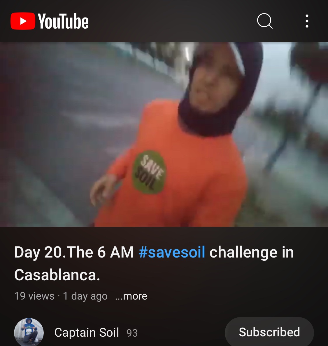 Hats off to this committed #EarthBuddy CaptainSoil @SuperKhal007  daily #RunningForSoil to spread awareness for the need to #SaveSoil 

Day 17-20
m.youtube.com/watch?v=gof8OI… 

m.youtube.com/watch?v=sqfVsN… 

m.youtube.com/watch?v=SO22QH…  

m.youtube.com/watch?v=KfmEFY… 

savesoil.org