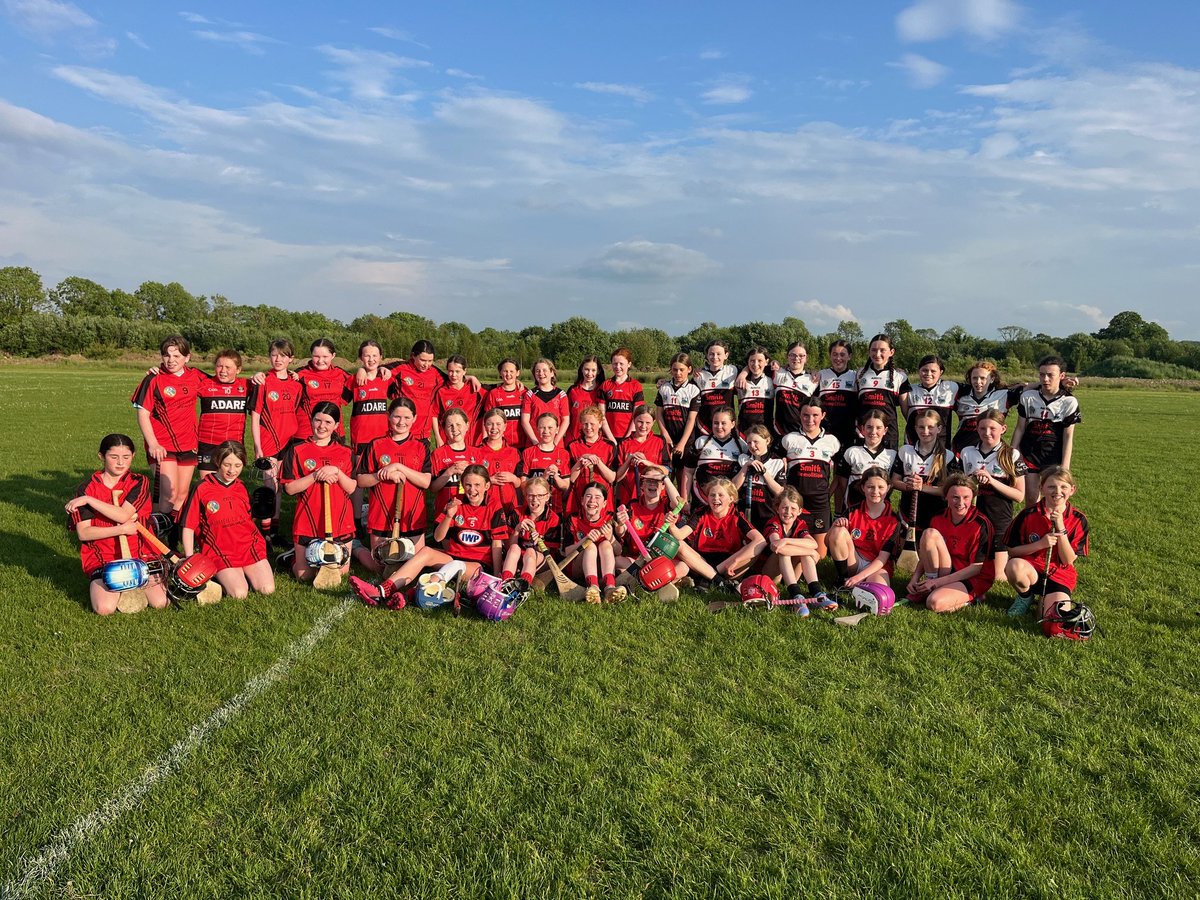 **Our U12s** We travelled to Adare this evening to play Adare in @devlimkcamogie @LimCamogie U12 spring league. A great show of skill and work rate on display from both teams. Thanks to Adare for hosting. #upthemagpies🖤🤍