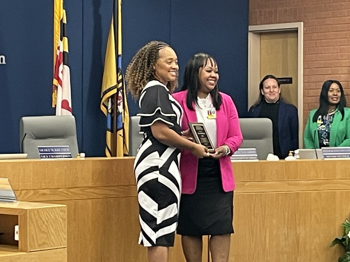 StoddertCCPS's tweet photo. Congratulations to Mrs. Williams, Charles County Principal of the Year! Your Stoddert family is so proud! https://t.co/7x1vCgAaPL