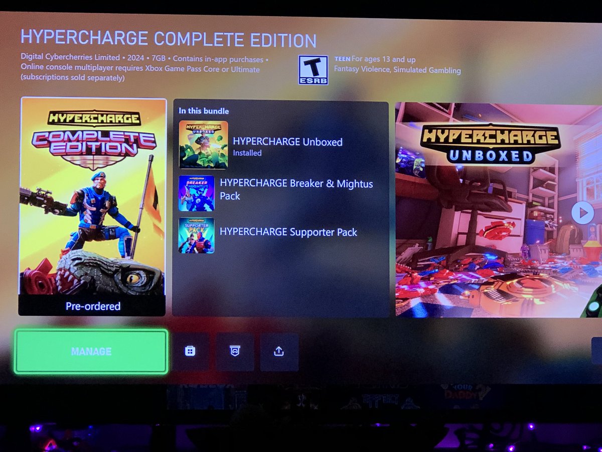 From_Your_Mouth's tweet image. Been waiting a few years and now we’re less than two weeks away. I’m so super stoked to play this game. Definitely looking forward to some old school split screen co-op and toy soldiers mayhem. 

@HyperchargeGame 

#hypercharge #hyperchargeunboxed #xboxseriesx #xbox
