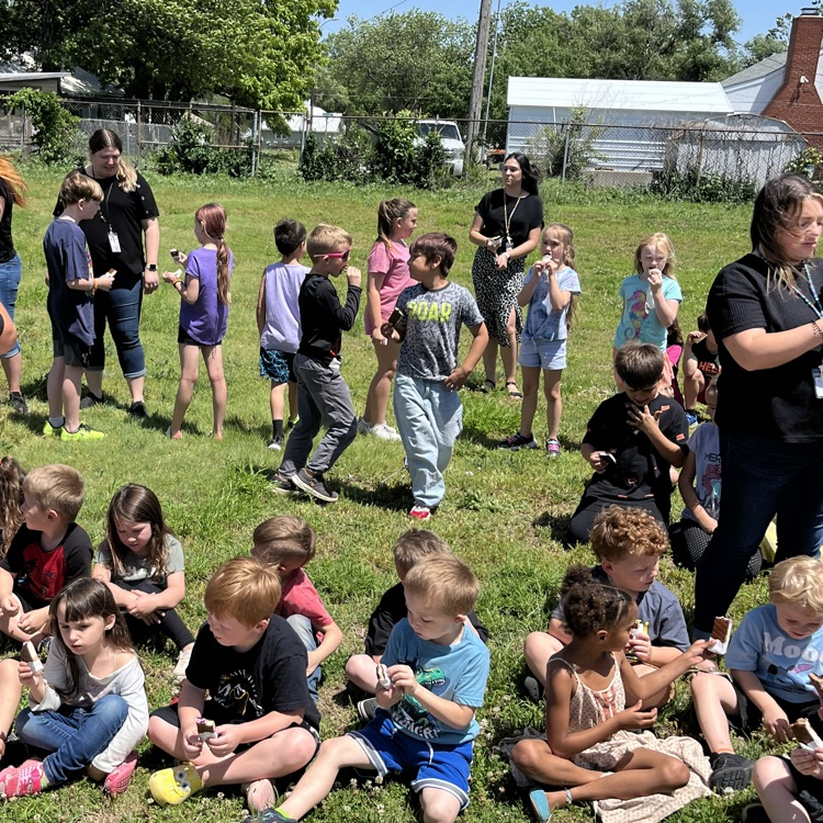 BlackmoreBears's tweet photo. It was a beautiful afternoon to CELEBRATE! We celebrated our @CapturingKidsHeart and KSDE Challenge Awards with an ICE CREAM PARTY! Then moved to the dunk tank and a pie in the face! Our students and staff have worked so hard! We're so PROUD of you! #CKHNSS2024 #BEfamily https://t.co/jVG86zoayo