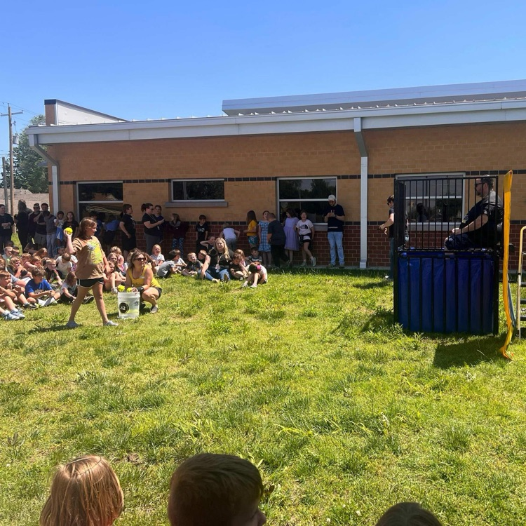 BlackmoreBears's tweet photo. It was a beautiful afternoon to CELEBRATE! We celebrated our @CapturingKidsHeart and KSDE Challenge Awards with an ICE CREAM PARTY! Then moved to the dunk tank and a pie in the face! Our students and staff have worked so hard! We're so PROUD of you! #CKHNSS2024 #BEfamily https://t.co/jVG86zoayo
