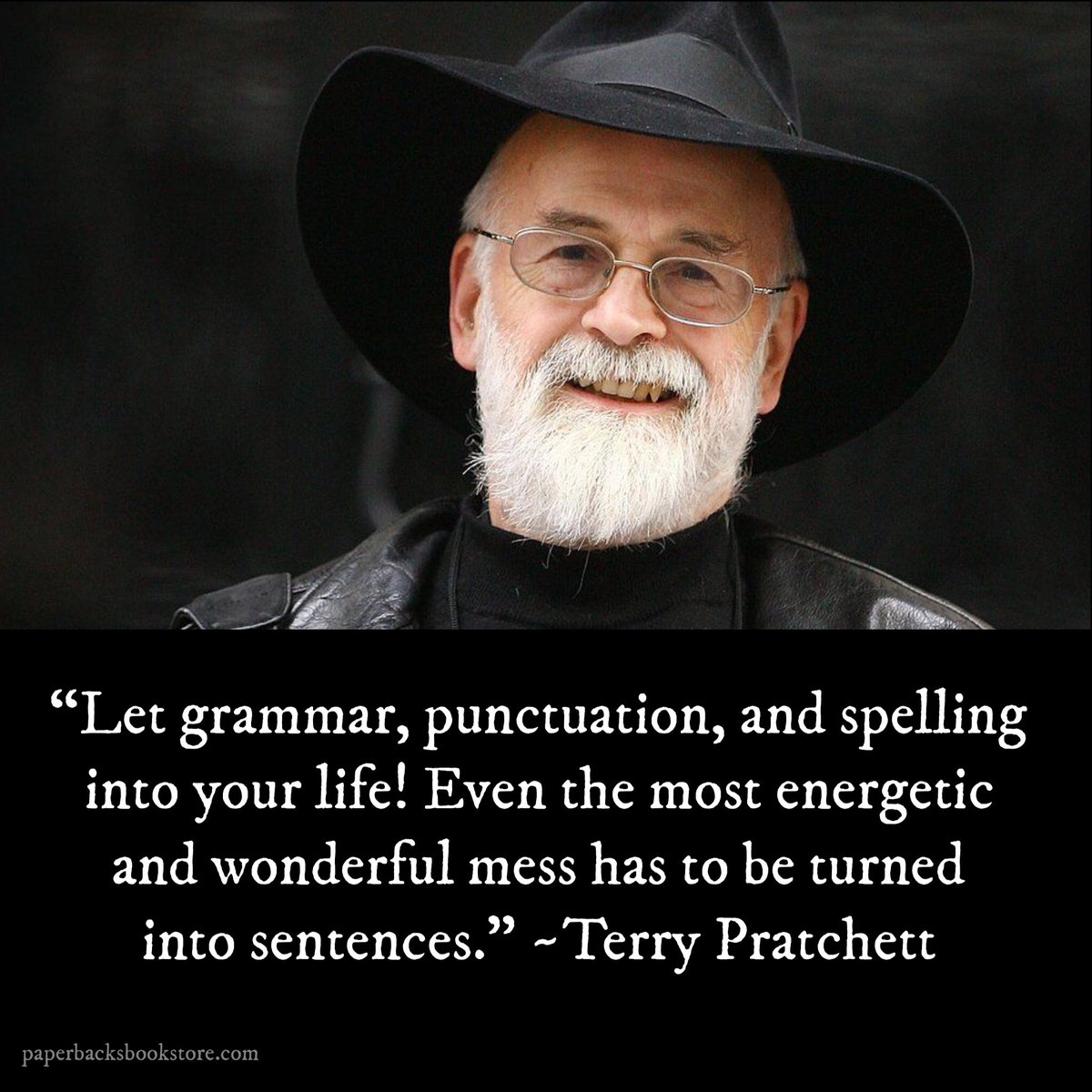 Paperbacks_Plus's tweet image. 🖤✒️📖
“Let grammar, punctuation, and spelling into your life! Even the most energetic and wonderful mess has to be turned into sentences.” ~Terry Pratchett

#grammar #punctuation #spelling  #wonderfulmess #sentences #TerryPratchett #artofwriting #onwriting #writer #writingtips