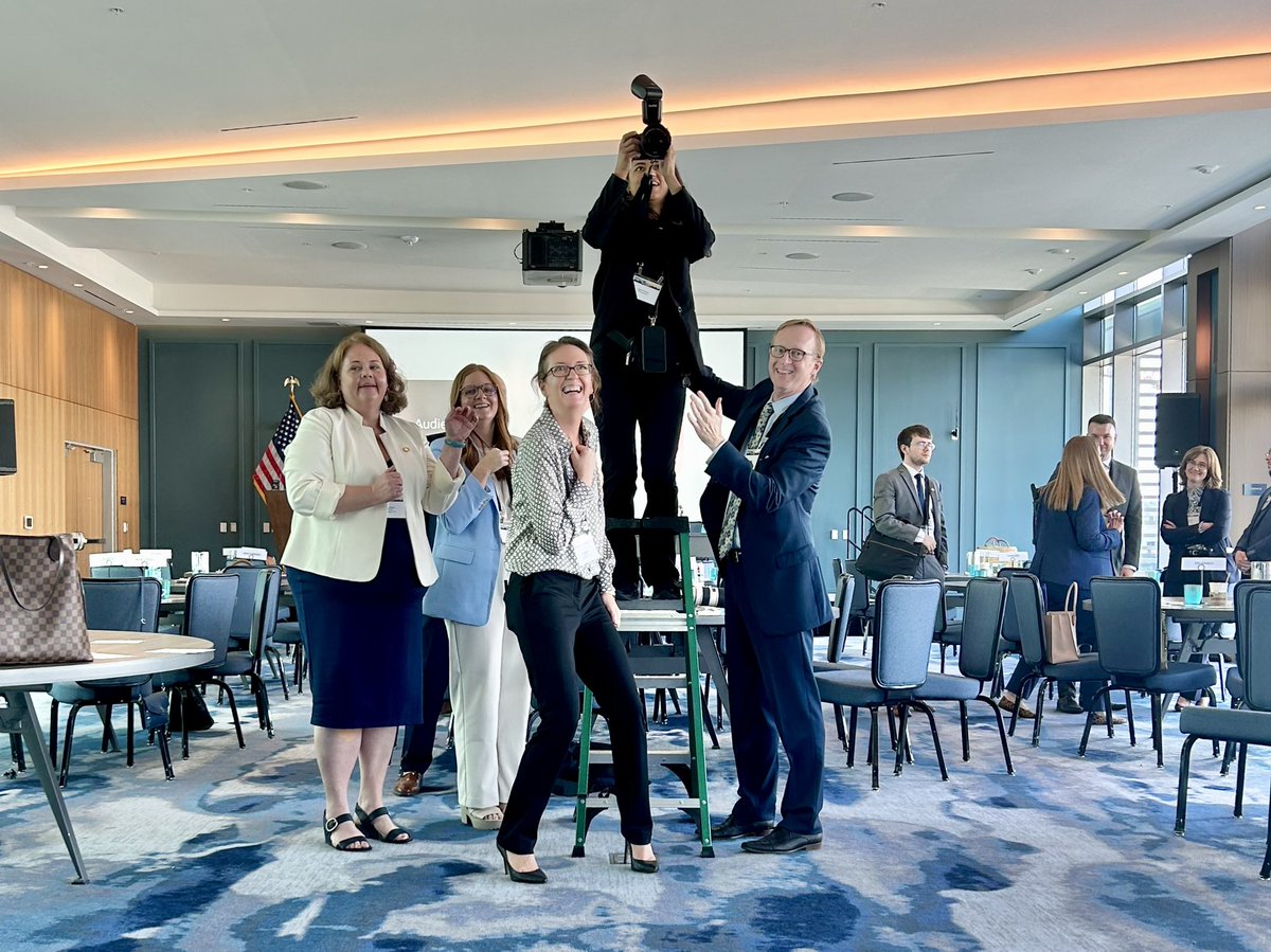 For every group photo there is a brave photographer standing on a ladder to get the best shot. 😅😂🤣 behind the scenes at #ASTROAdvocacy Day