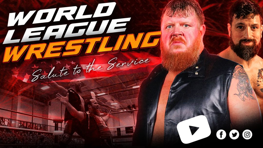 Tonight at 6 PM, Part 3 of 3 of the 2024 Salute to the Service event will be airing on our YouTube Channel! This episode features bobby Joe black taking on Madman Max Sterling in the opening match. In the main event, US Veteran Blade Lennox makes his professional debut as he