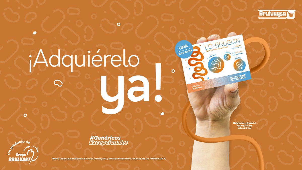 En temporada de desparasitación LO-BRUQUIN es la primera opción para tus clientes.
¡Adquiérelo ahora!