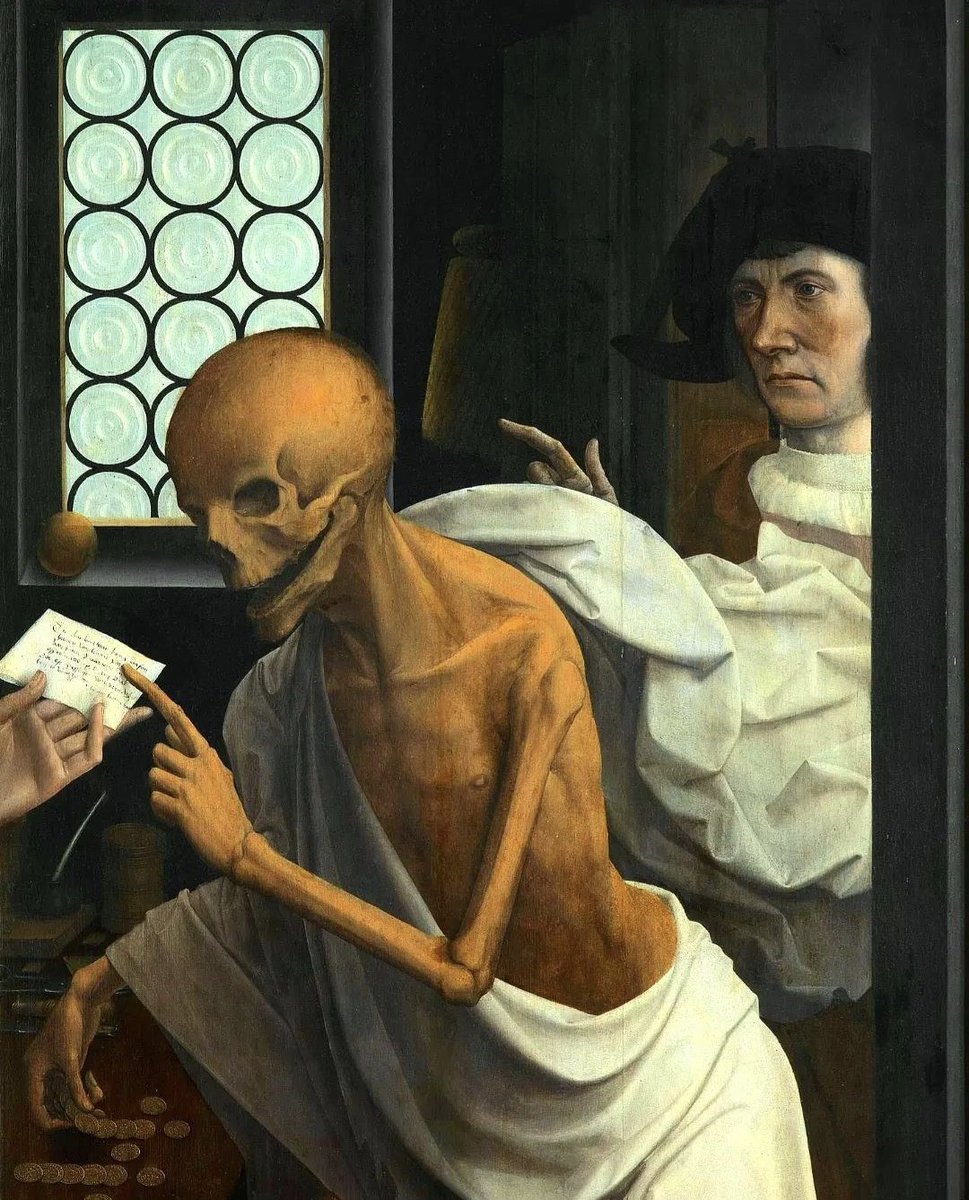 Death and the Miser #Art by Jan Provoost, 1521