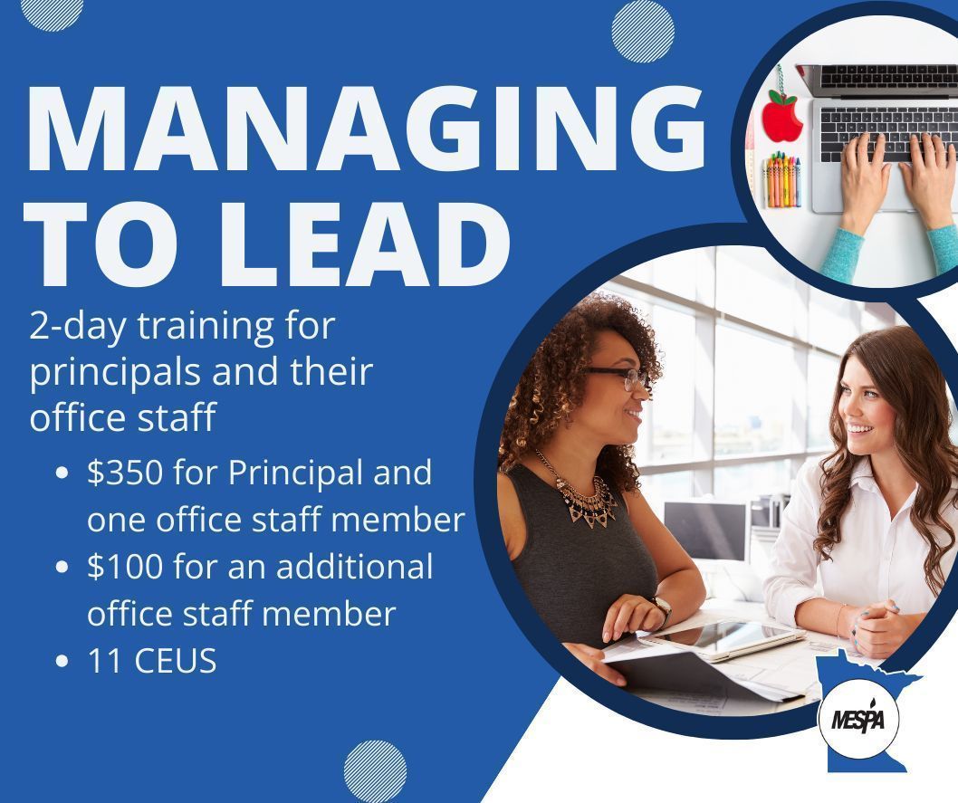 Our June session is full, so we've added a new session on Aug 5 and 6, just 75 minutes southeast of the Twin Cities 🤝 A game-changer for coordination, communication & collaboration 🚀 Strengthen principal-admin assistant dynamics to elevate leadership! mespa.net/pd