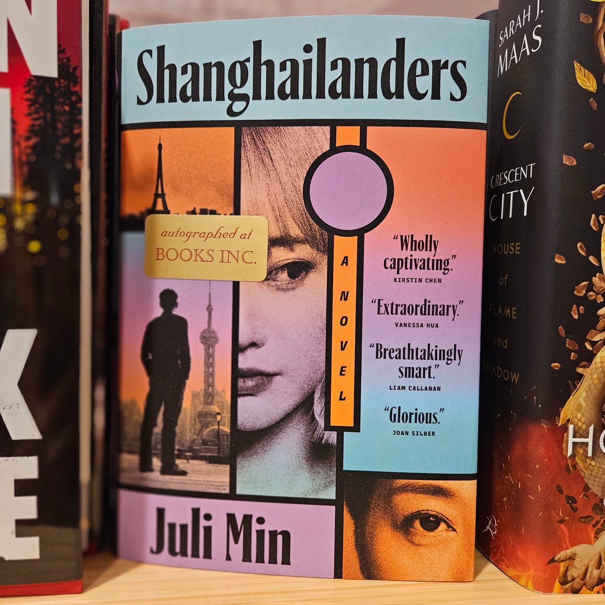 Need something fresh and new to read for #AANHPIHeritageMonth? Check out #Shanghailanders, signed by author #JuliMin at our T3 store. #NewBookTuesday