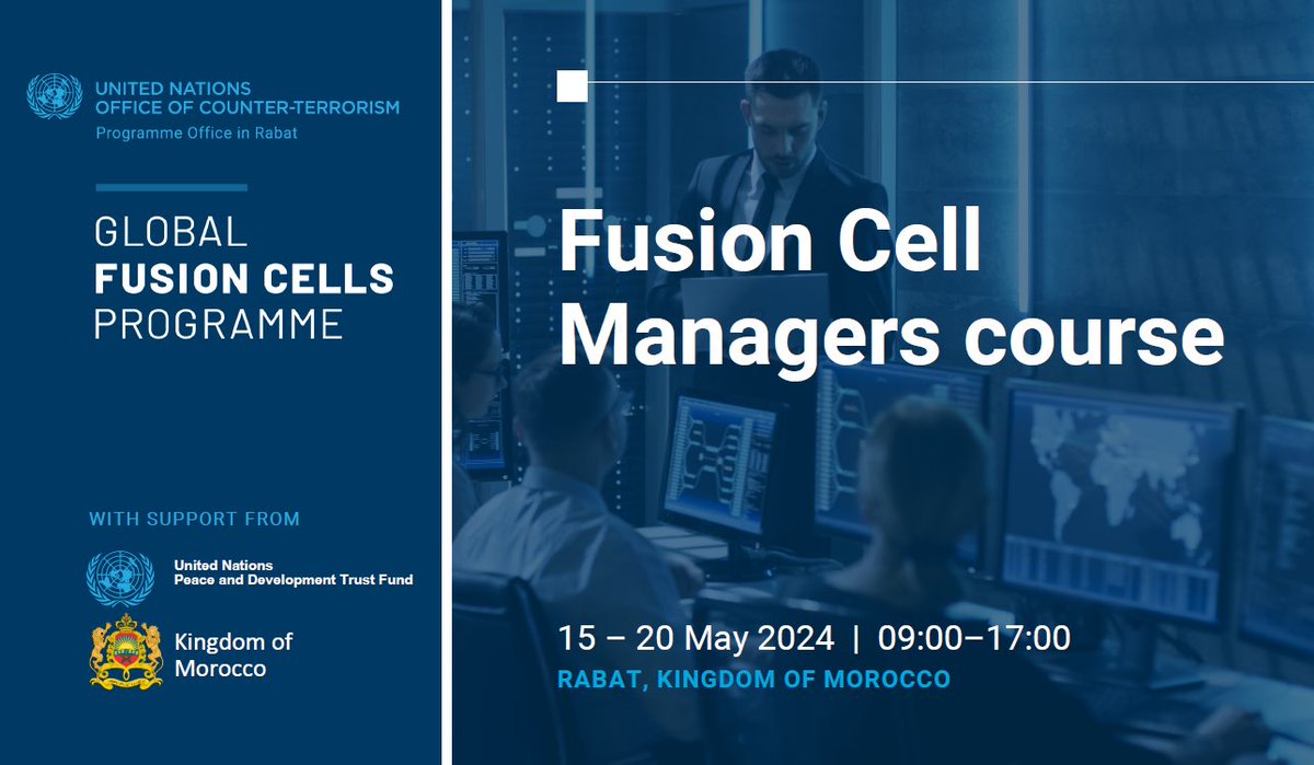 .@UN_OCT's Global #FusionCells Programme delivered its “Fusion Cell Managers” course, with support of #UNPDF and #Morocco, designed to equip leaders from 🇬🇲🇬🇭🇱🇾🇱🇷🇲🇷🇸🇱🇳🇬 with skills to foster collaboration, intelligence sharing & strategic decision-making