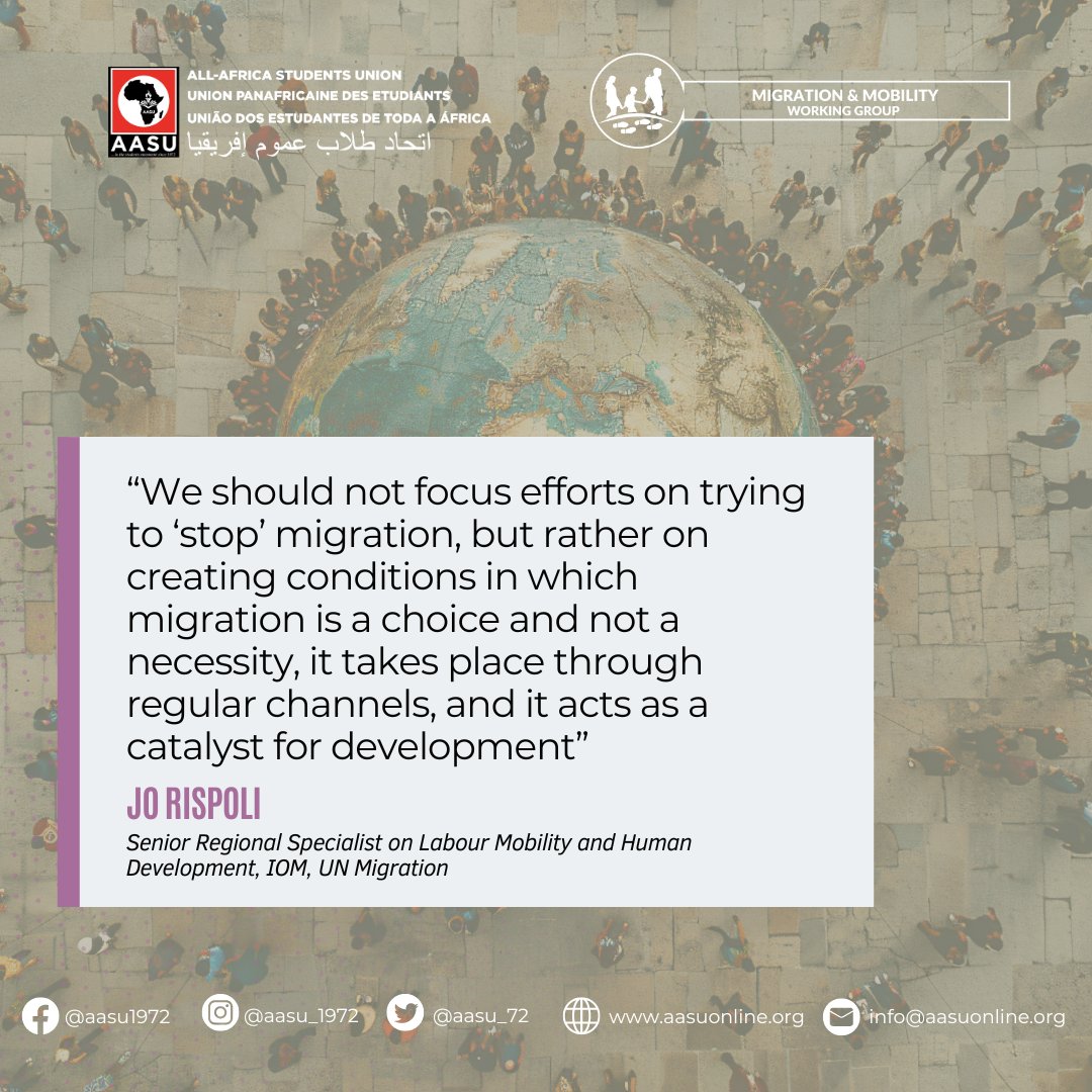 The goal is to create an environment where migration is a choice, not a necessity, and where it can benefit individuals. #MigrationEmpowerment #Development #OpportunityForAll