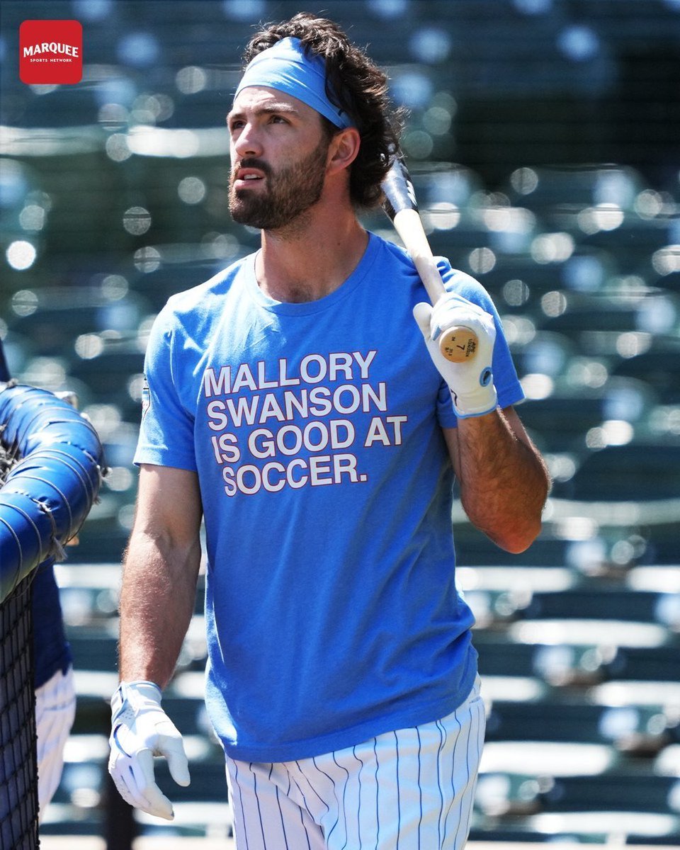 If it’s on a shirt… then it must be true! 😆  

Dansby Swanson reporting for duty in the supportive husbands club 🫡
