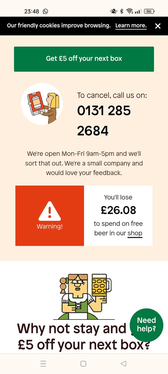 ScruffyJiver's tweet photo. @Beer52HQ This feels dishonest, given the points can only be used on half of each order, so are actually only worth half the quoted amount. https://t.co/qdLqwhgvXf