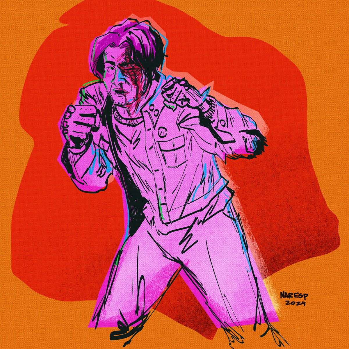 My birthday was two days ago, but still felt compelled to write this up. 

In January, I wrote about not waiting for permission, betting on myself. 

This drawing of me is very much how I was in January, but I'm still standing.