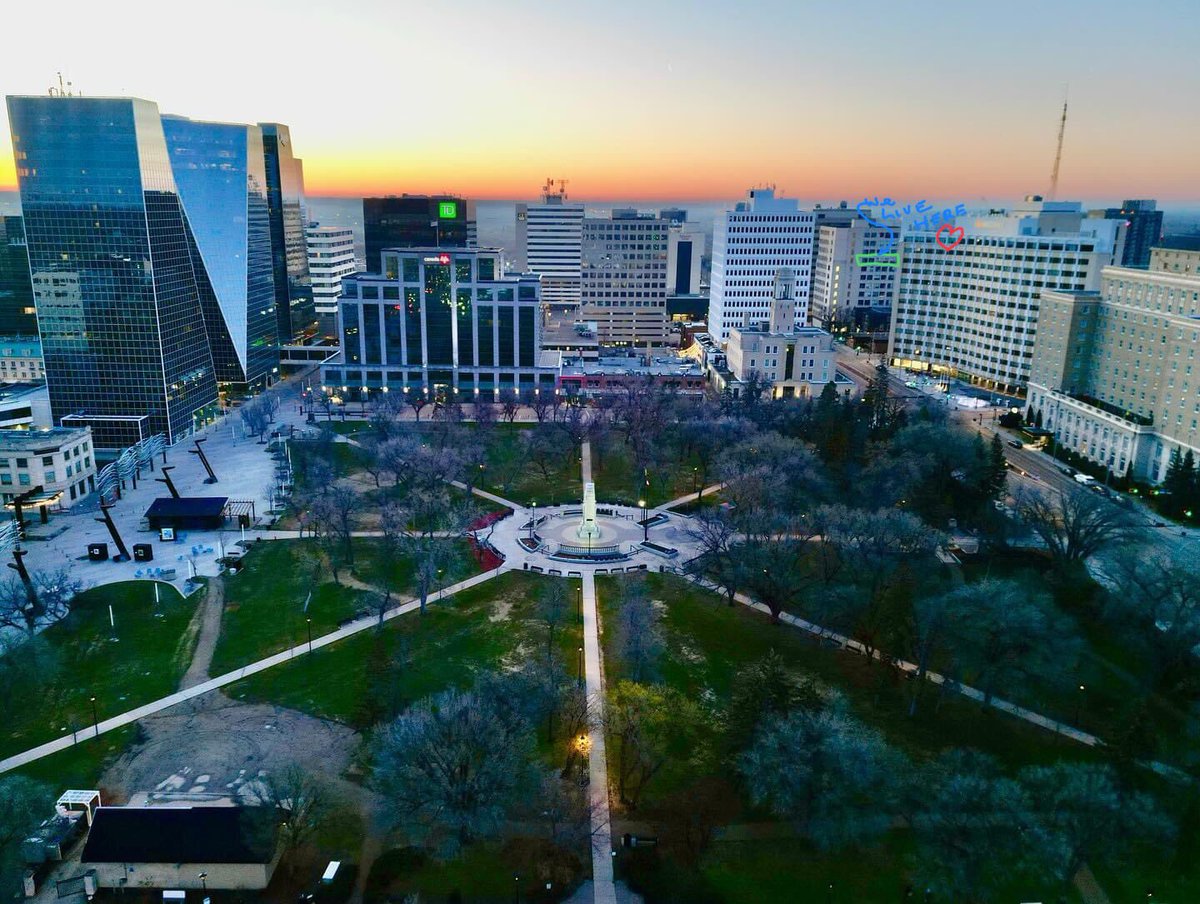 @PaulDechene A few weeks ago this drone shot showed up in my social media feed. 
I was struck by the realization that this is my downtown, not the Cornwall Centre. 
Pat Fiacco Plaza and Victoria Park need a refocus as the City Squar. Major cities have a city square. This is mine. #yqr #yqrcc