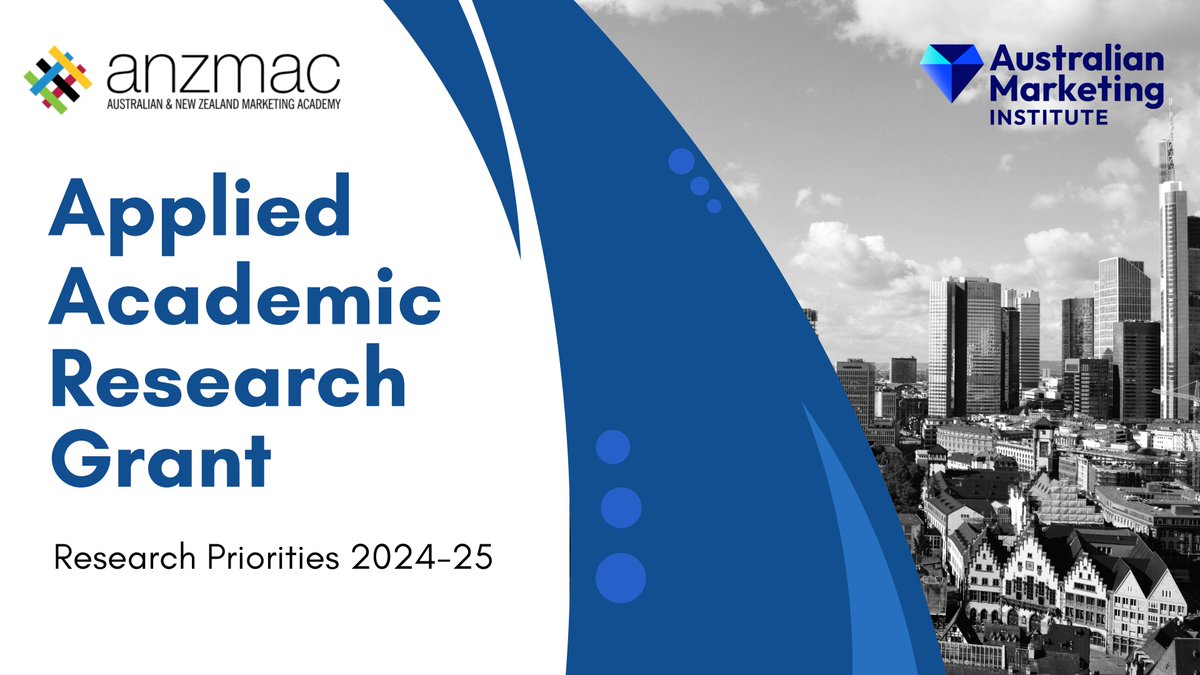 🌟 Calling all Marketing Scholars! 🌟 The AMI – ANZMAC Applied Research Grants 2024-25 are now open for submissions! For more details, check out the links below: bit.ly/AMI-ANZMAC and bit.ly/AMI-ANZMAC-AP Let’s advance marketing practice together! #weareanzmac