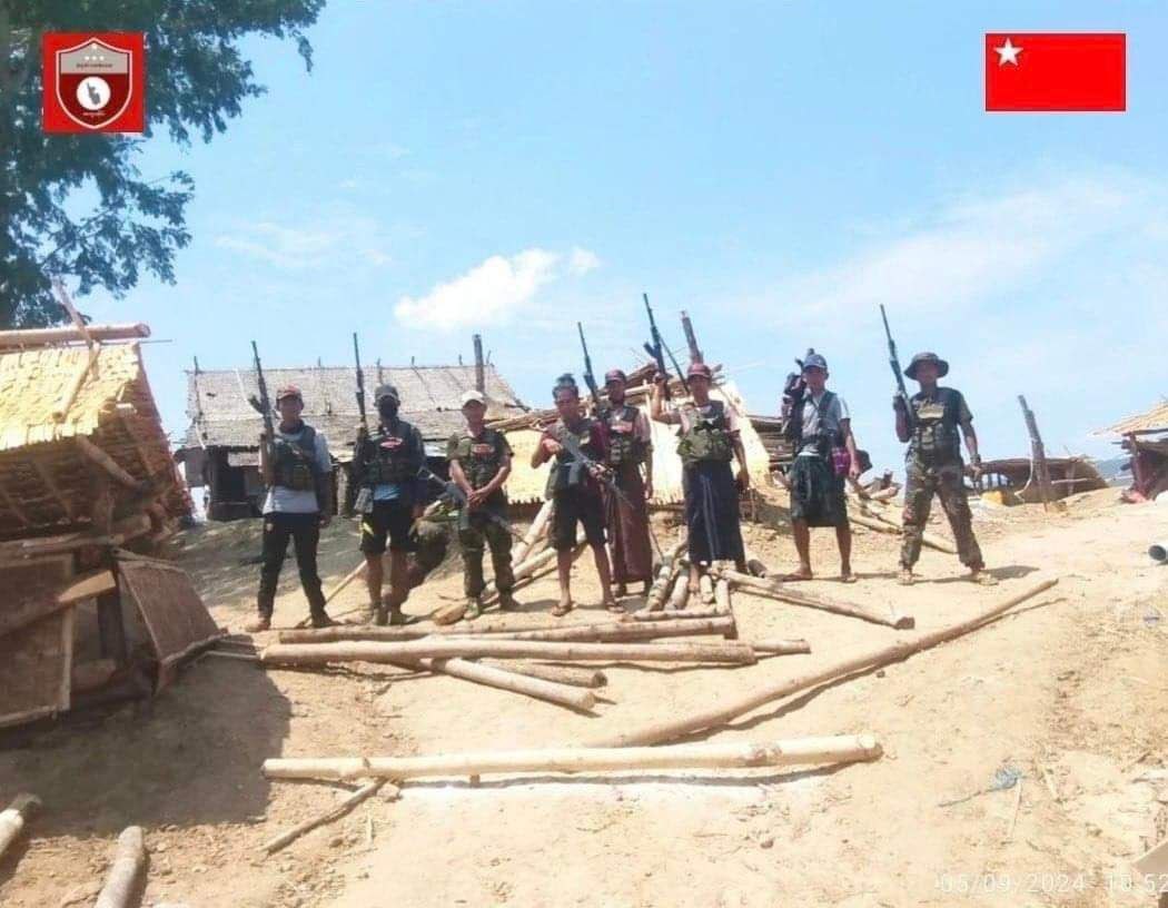 You can tell NUG/PDF is quietly widening its territory in the dry region. Here in Salina, Magway Division, SAC outpost was taken over by PDF without firing a single shot due to SAC soldiers abandoning the post upon hearing possible PDF offensive operation.