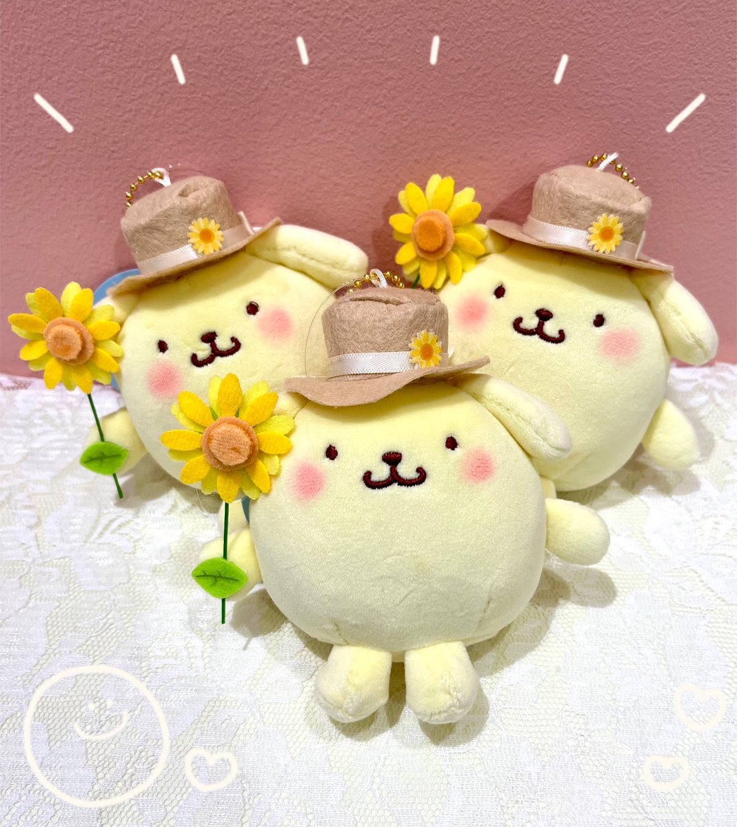 希少】ポムポムプリン ひまわりもきゅもきゅ マスコット