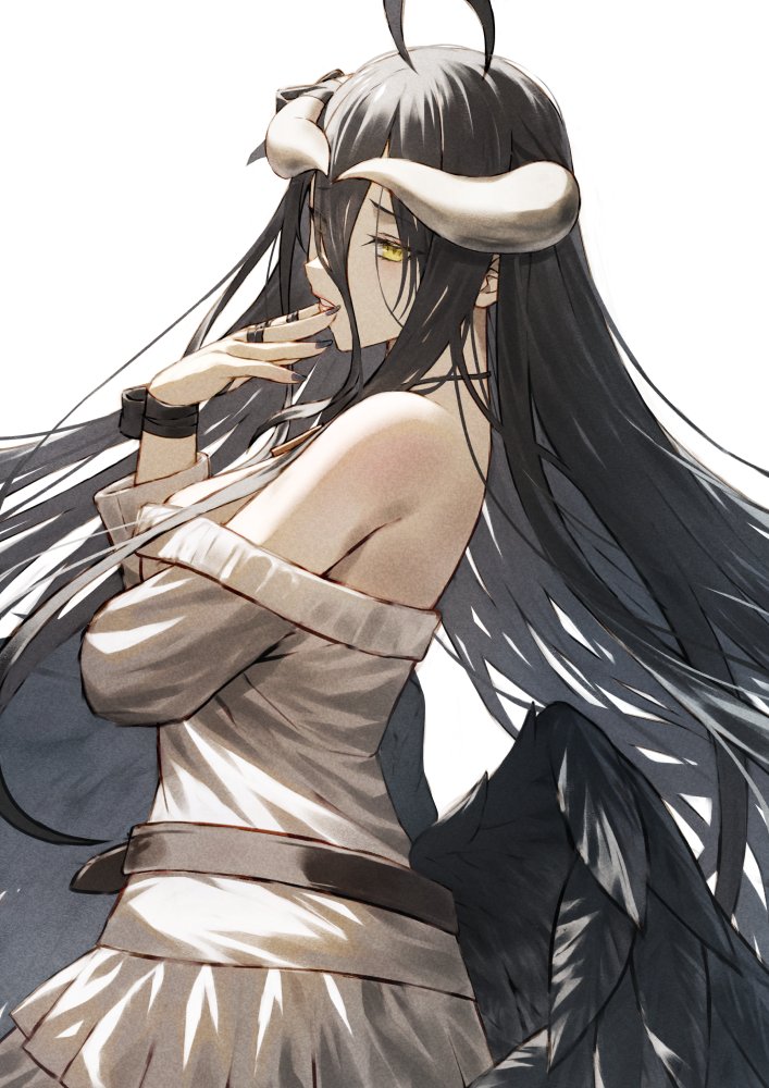 Nara_ober's tweet photo. Albedo 
#Overlord #Albedo #Fanarts https://t.co/wfUWMIDYFS