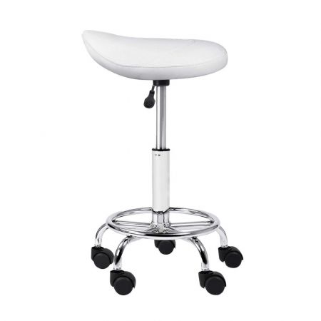 White PU Swivel Salon Stool Buy Now >>> tinyurl.com/45a355dy #salonstool #salonchair #swivelchair