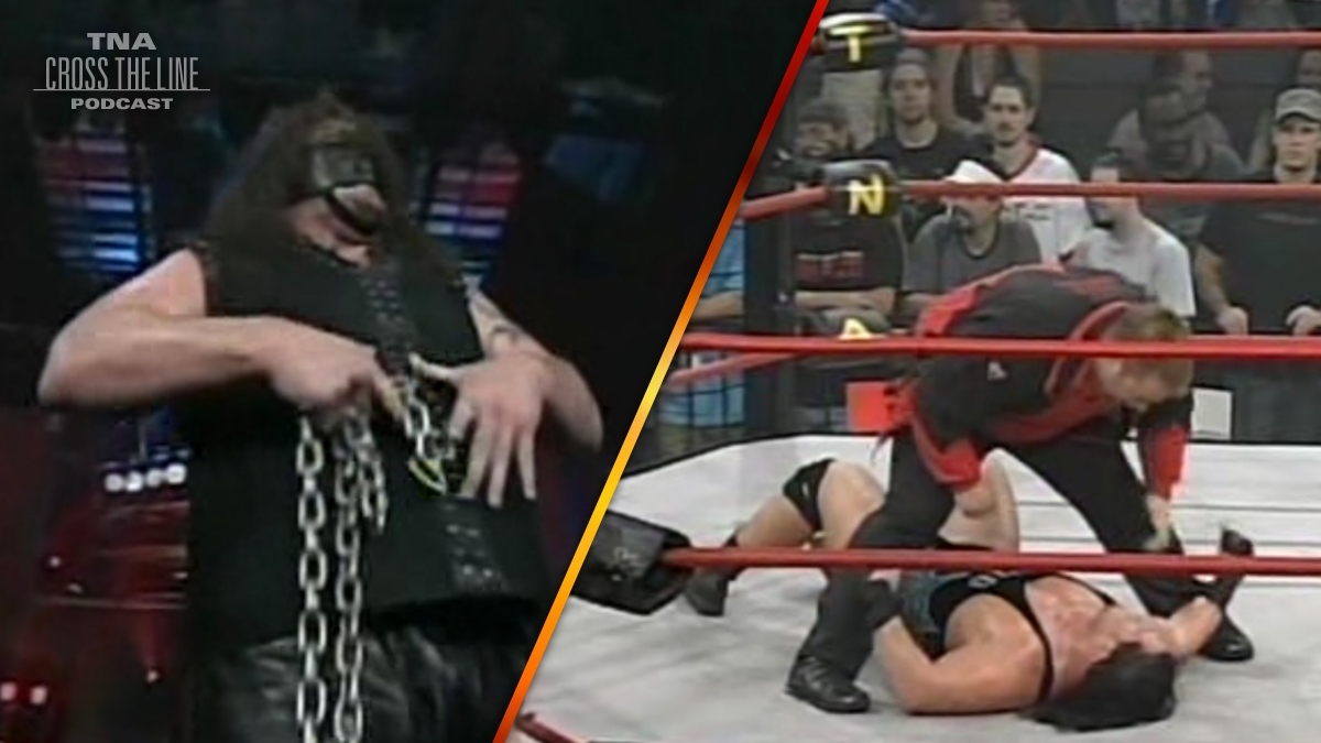 As 'The Monster' @TherealAbyss celebrates his win, @ScottDAmore stands over @Rhyno313 to close out the 5/18/06 edition of iMPACT! Our next episode drops tomorrow! #TNAWrestling #TNAiMPACT #Wrestling #Podcast