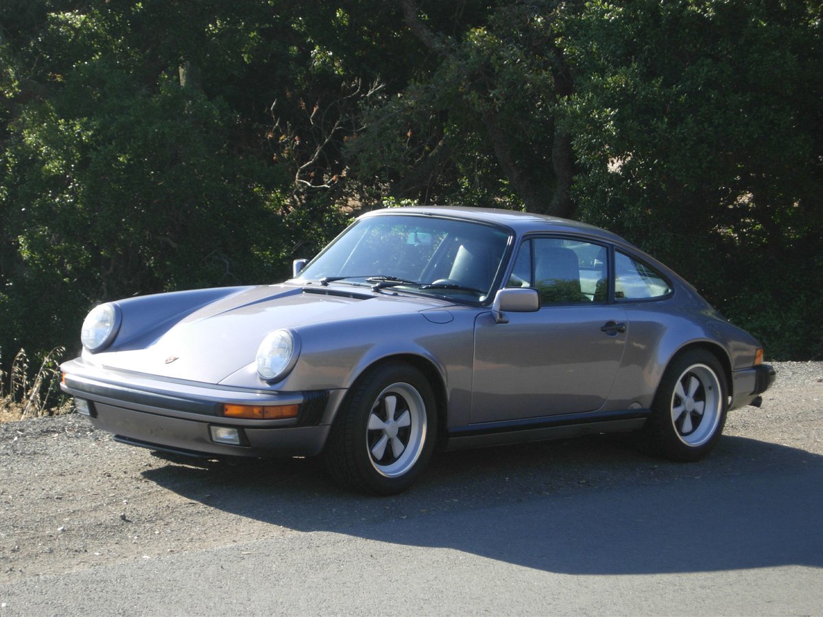 1987 Porsche 911 Carrera Coupe in Diamond Blue. #windowsticker #monroney #diamondblue #rearengine #aircooled #gseries #thereisnosubstitute