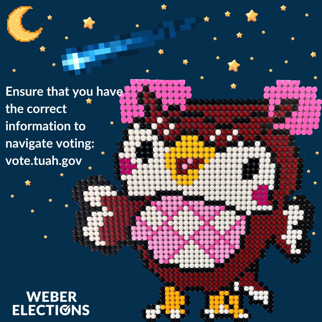 Ensure that you have the correct information to navigate voting: vote.utah.gov

#animalcrossing #acn #nintendo #videogames #LEGO #LEGOART #weberelections #utahelections #electionsutah #webercounty #informedvoter #utpol