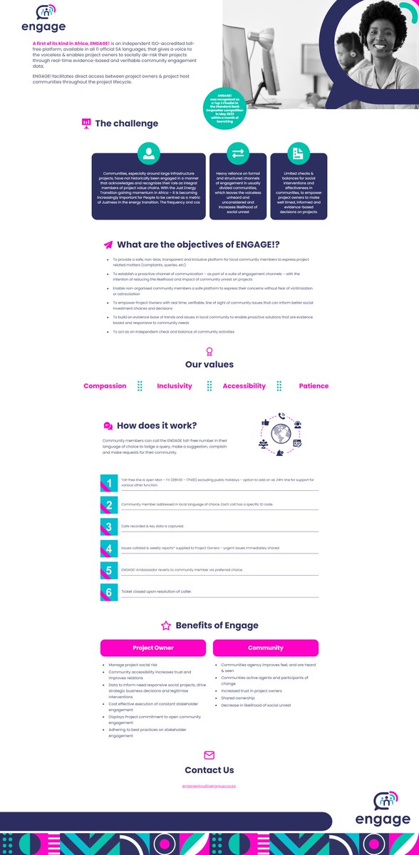 RedSwirl_Design's tweet photo. his was a quick and fun one-pager that serves as a landing page for a project with great potential to make a huge difference. Who would not want to be part of a project whose values are: Compassion, Inclusivity, Accessibility and Patience!   #webdesign #redswirldesign https://t.co/yddnTuhtsA