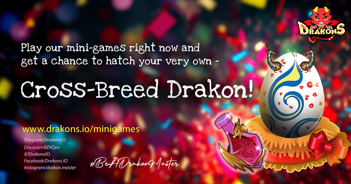 my_rachelle's tweet image. SURPRISE! 
Play #Drakons mini games and get a chance to hatch a Cross Breed #Drakon! Play more to get more chances of winning these Drakons.

#BeADrakonMaster
#Dragons
#crossbreed
#NFts
#Blockchaingaming