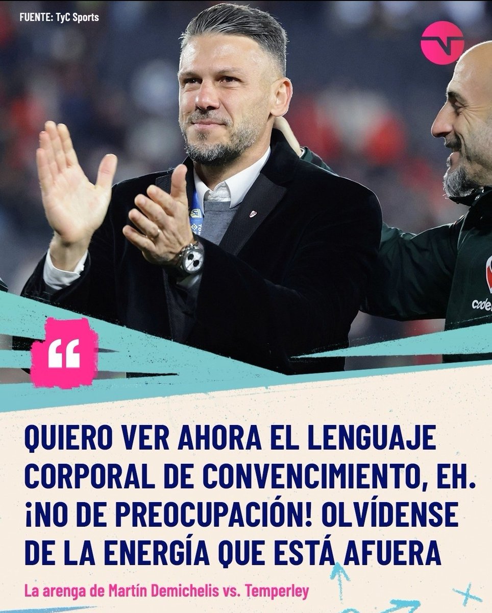 Decime que tenes una hinchada que no alienta, sin  decirme que tenes una hinchada que no alienta.