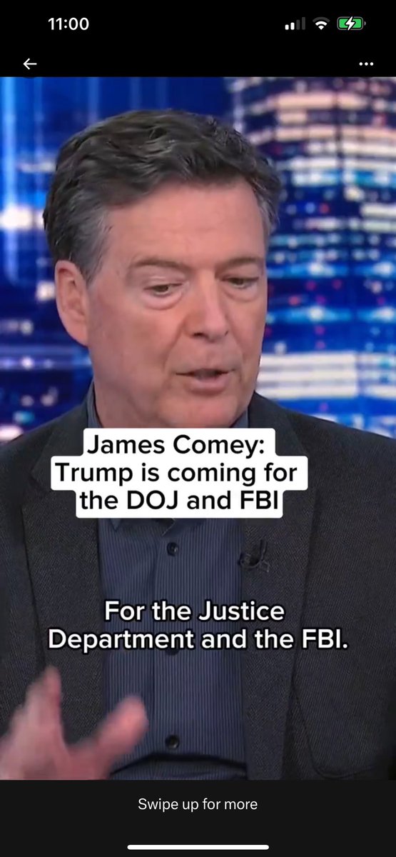 Comey looks very worried and wouldn’t you be if you were in his shoes? Trump’s overhauling DOJ & FBI would put folks like Comey on fast track to justice!!