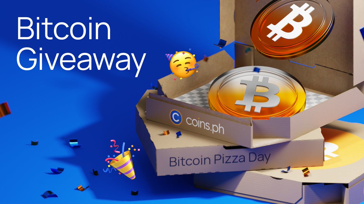 🚀 Happy #Bitcoin Pizza Day, #Coinmunity! To celebrate, we're dishing out 0.0025 $BTC (that’s over P10,000)! 🍕

Here's how to snag your slice of the pie (or pizza 😉):
1️⃣ Follow <a href="/coinsph/">Coins.ph</a> on X/Twitter and @coinsphacademy on FB
2️⃣ RT and like this post
3️⃣ Drop your #CoinsPH User