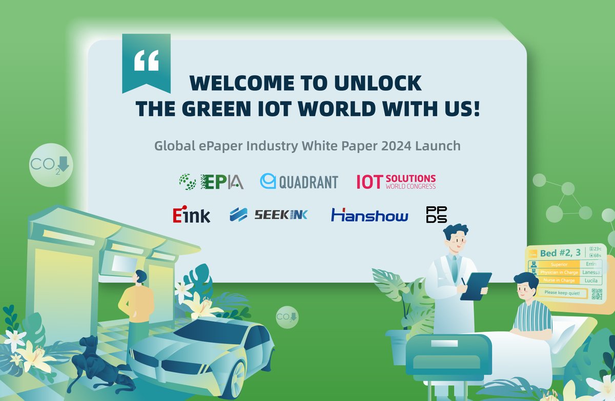 QuadrantLab's tweet photo. Meet ePaper Industry Alliance today at IOTSWC Side Event Room A today! 9:30 AM we will start the sign-in. Look forward to seeing all dear friends!

#IOTSWC #iotsolutions #iotswc24 #techevent #barcelona #ePaperindustryalliance #firabarcelona #iotcompany https://t.co/ACKCgi1eMu