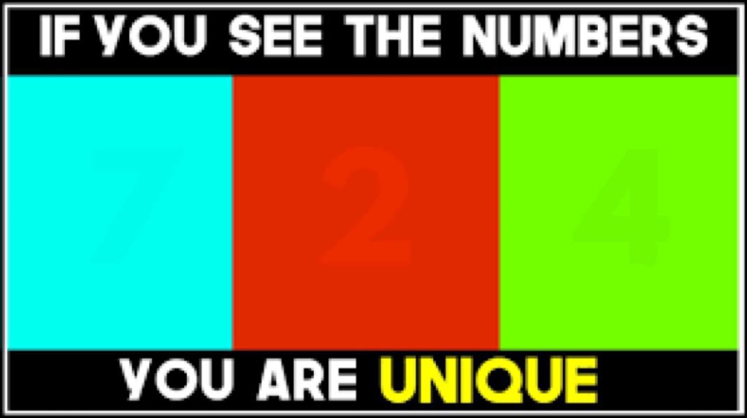 Eye Test  😎

Can you see the numbers??

99%will fail