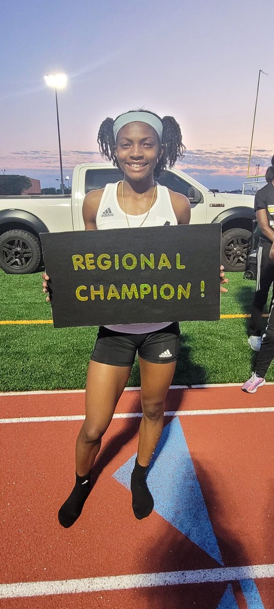 Long Jump Regional Champion!!! New meet record, new PR 20-04.25. Congratulations, Jila Vaden @JilaVaden