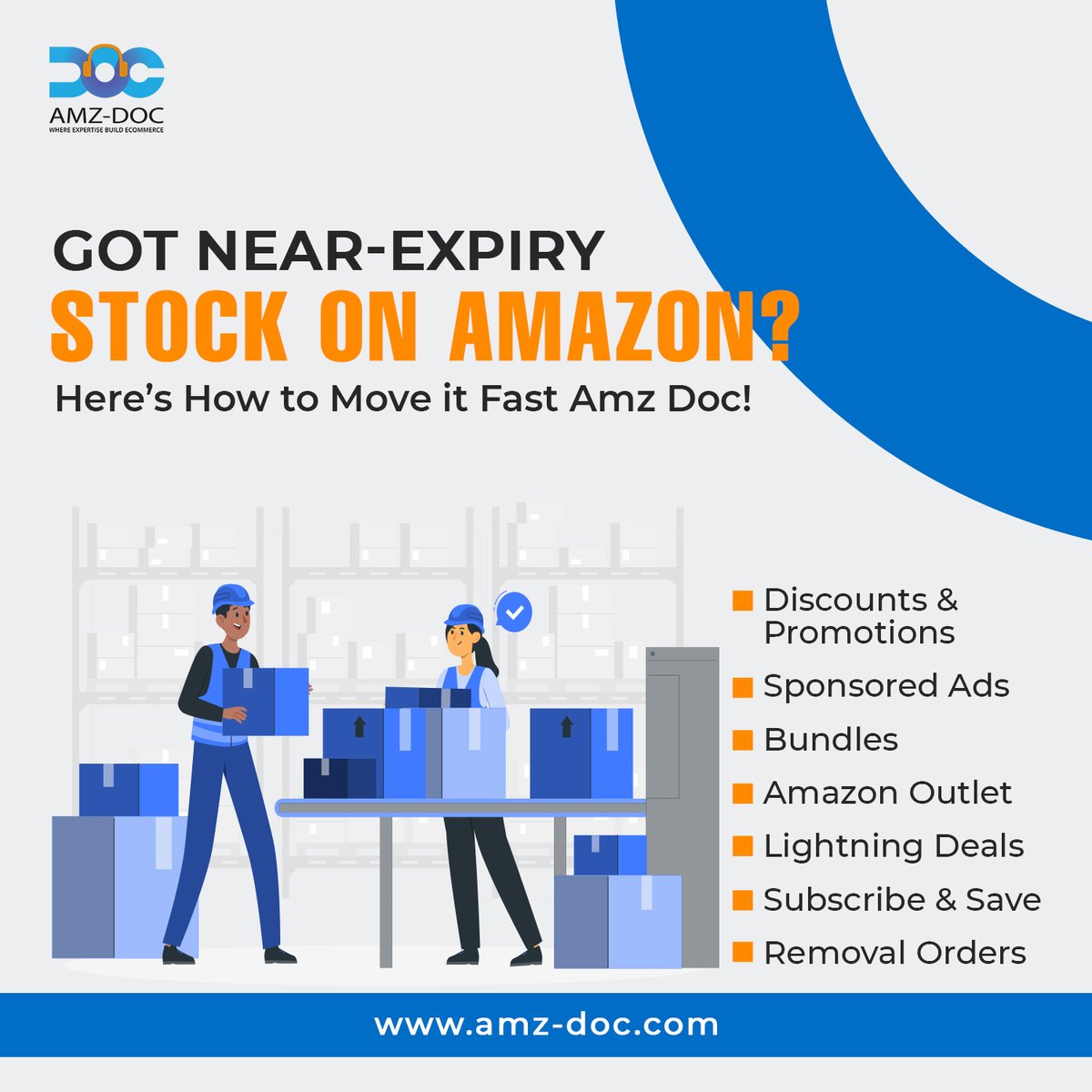Got near-expiry stock on Amazon? Here’s how to move it fast Amz Doc! 🏃‍♂️💨

#AmzDoc #AmazonSeller #InventoryManagement #Ecommerce #SellFast #BusinessTips #Discounts #Promotions #SponsoredAds #Bundles #OutletDeals