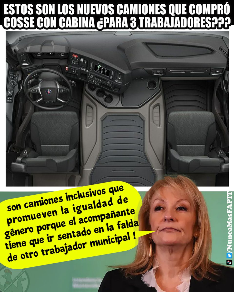 la intendencia de Cosse ha malgastado 8 millones de dólares en 16 camiones con 2 asientos en los que deben trasladarse 3 trabajadores.
Las opciones que manejan los expertos FAPIT son ir sentado de cuclillas o sino uno en la falda del otro.
#NuncaMasFAPIT