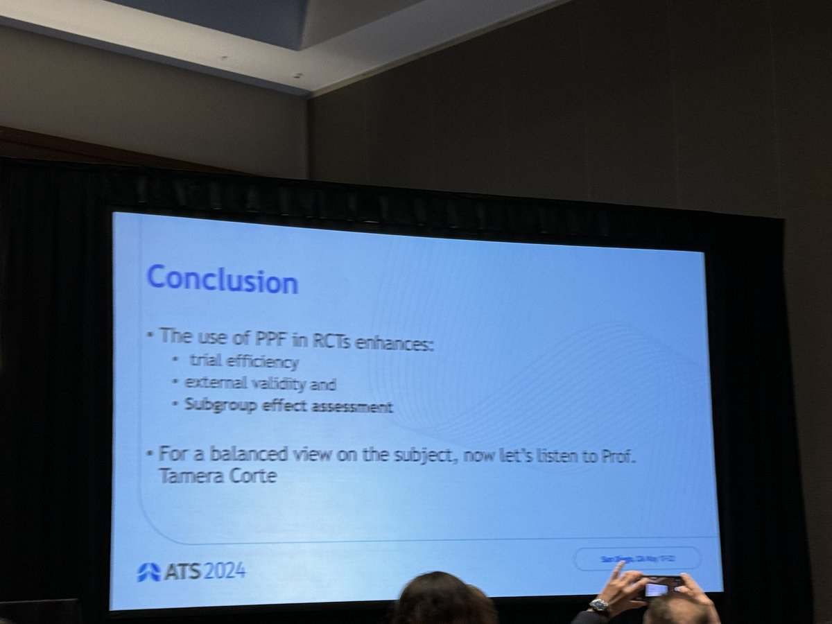 Dr. Leticia Kawano makes the case that the PPF designation should be used for clinical trial design. Details how it: • Enhances trial efficiency • Increases feasibility • Improves power with reduced sample size #ATS2024