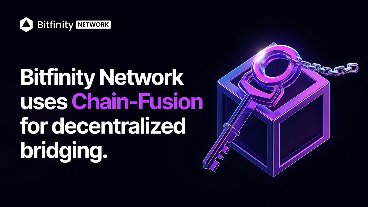 Bitfinity Network uses the groundbreaking Threshold ECDSA Protocol, fortified by Chain-Fusion, ensuring secure and decentralized bridging between the Bitfinity Network and #bitcoin

With key shares recalibrated every 11 minutes, up to 40 blockchain nodes shard the key, maximizing