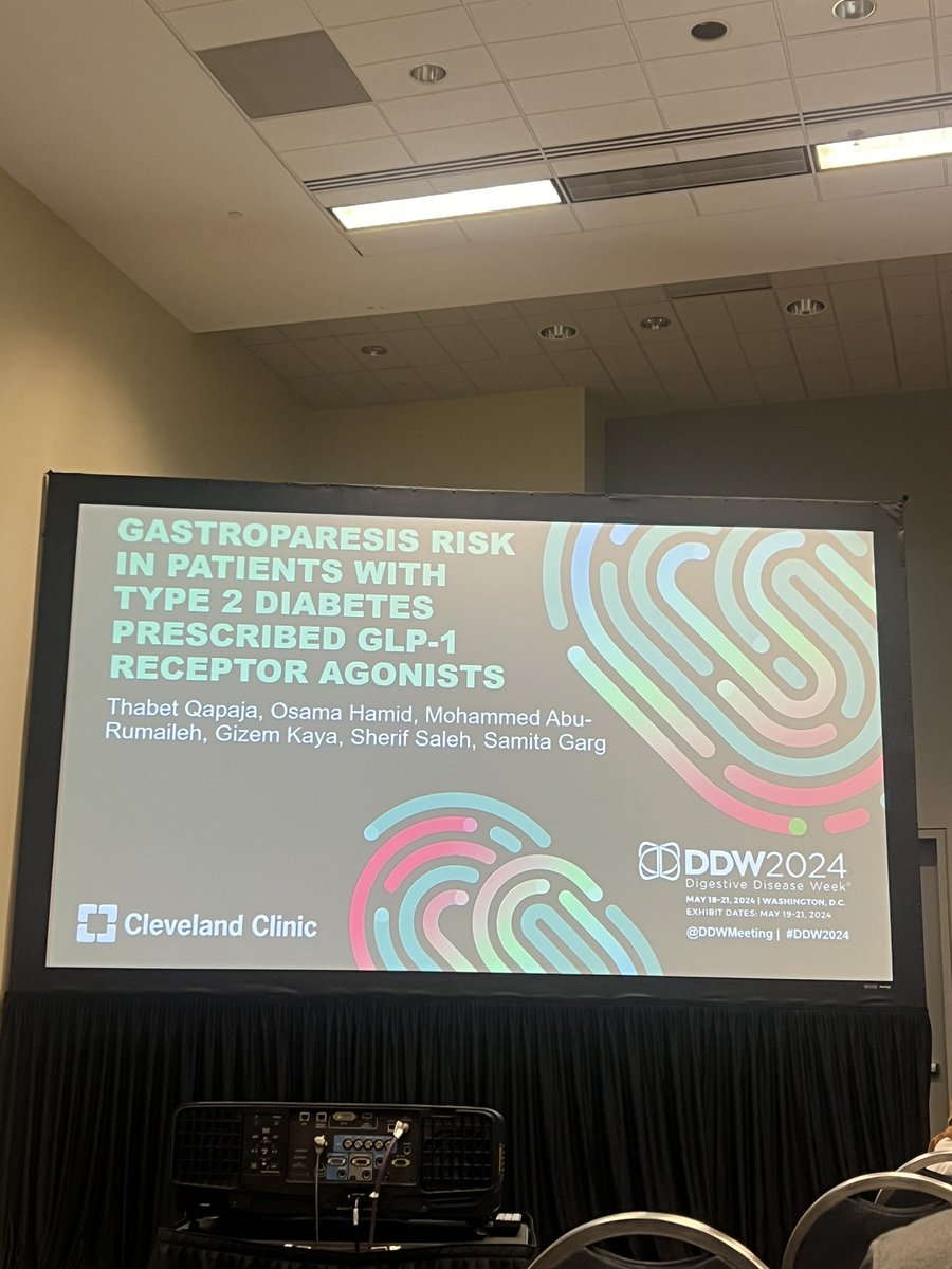Check our study about one of the most hot topic of not just gastroenterology but whole medicine❗️❗️❗️
Gastroparesis risk in patients with type 2 diabetes prescribed GLP-1 receptor agonists #ddw2024 #plenarysession #gastroparesis #GLP1 #type2diabetes @OsamaHamidMD @MRegueiroMD