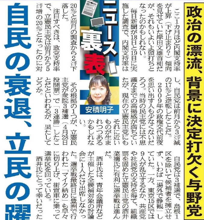 翻訳：[チャンネル正論]. なぜ？岸田内閣支持率上昇 - Irresponsibly Writing Japanese