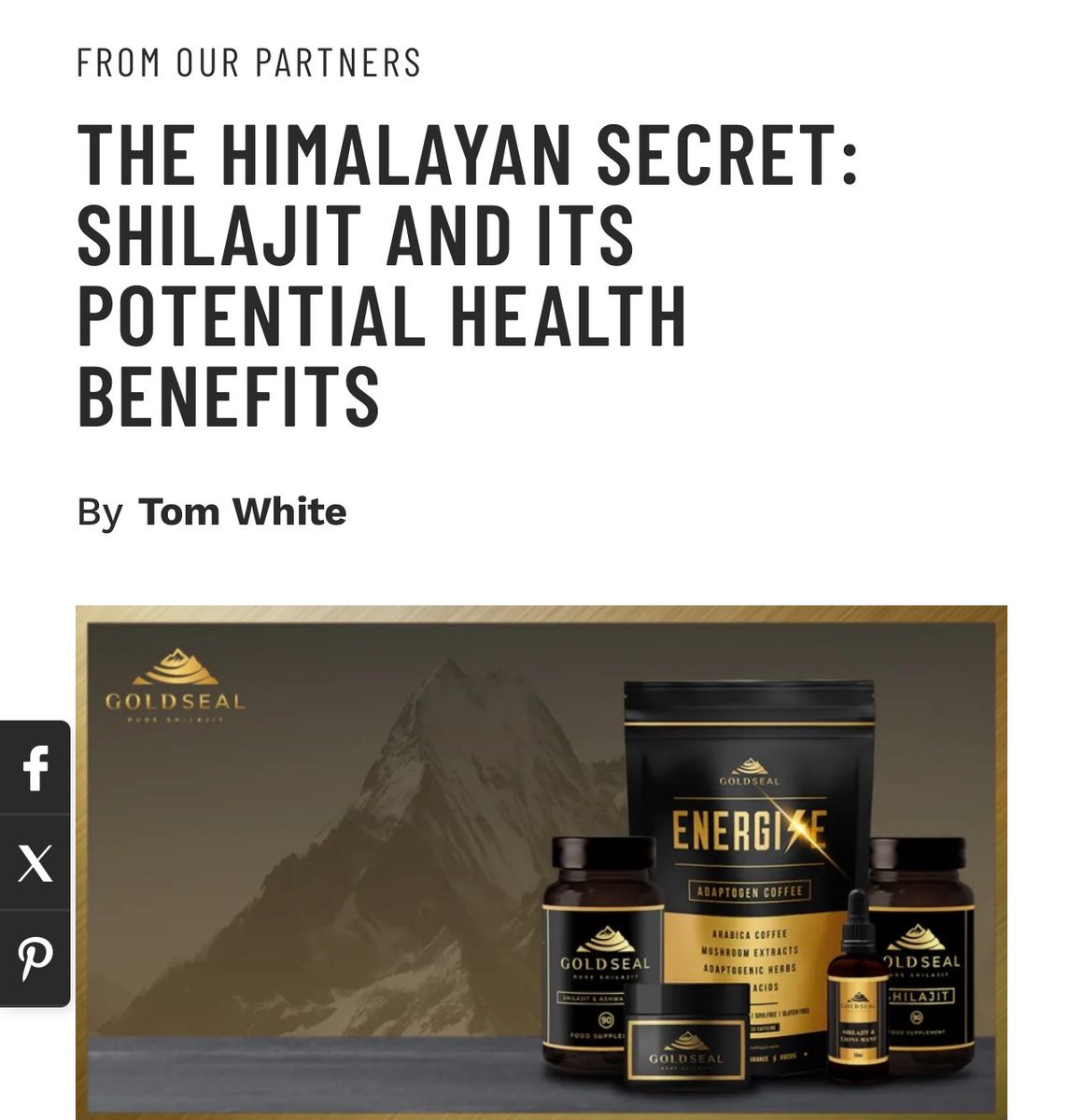 THE HIMALAYAN SECRET: SHILAJIT AND ITS POTENTIAL HEALTH BENEFITS By Tom White Read Article: muscleandfitness.com/features/from-…