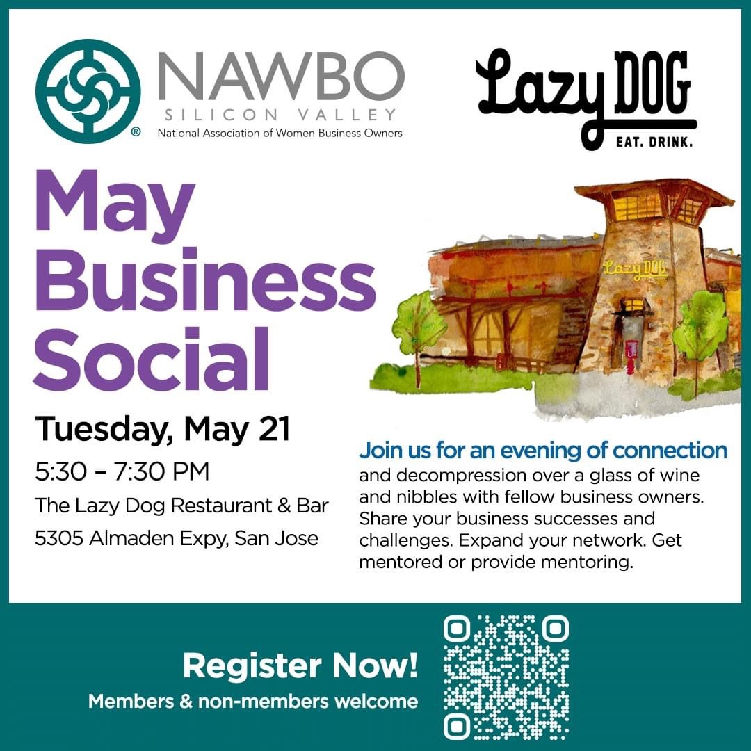 See you tonight at our May Business Social! #nawbo #siliconvalley #womeninbusiness

REGISTER HERE: lp.constantcontactpages.com/ev/reg/jk8e8kr?