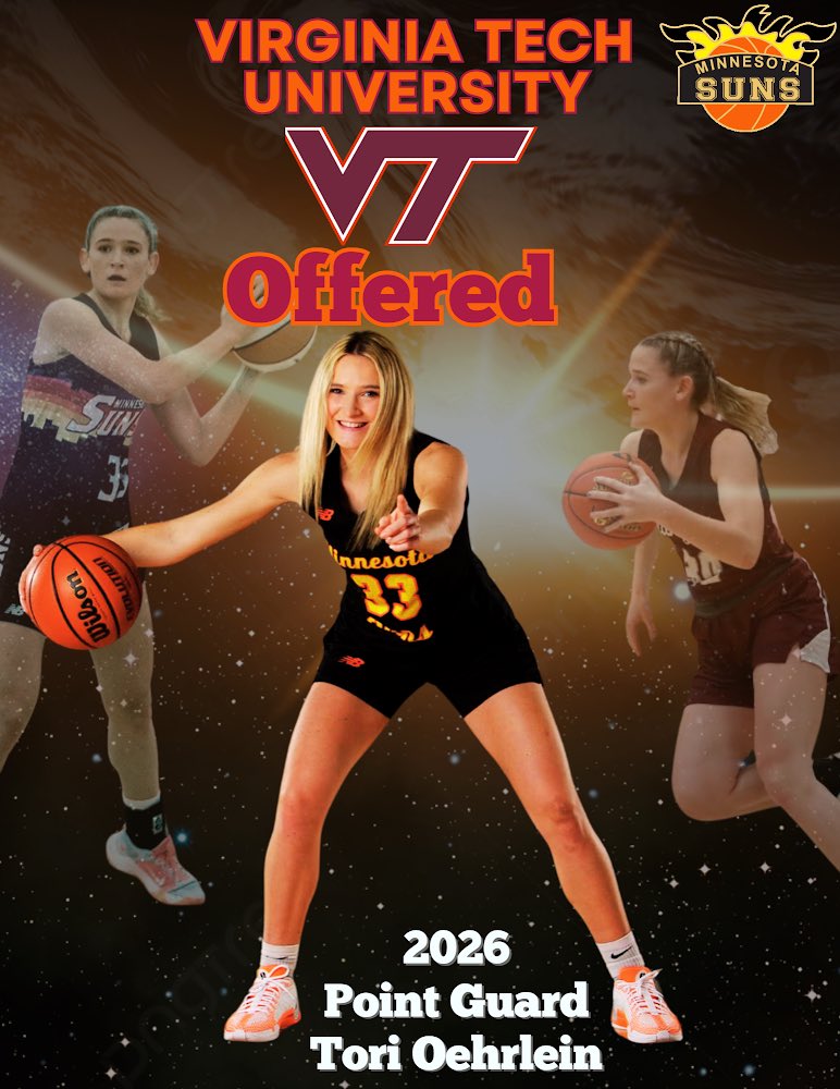 Coach Dre Jefferson (@drejtcelite) on Twitter photo Congratulations to 2026 PG <a href="/OehrleinTori/">Tori Oehrlein</a> on earning an offer from Virginia Tech University out of the ACC. #workwinsrealwins Congratulations to 2026 PG <a href="/OehrleinTori/">Tori Oehrlein</a> on earning an offer from Virginia Tech University out of the ACC. #workwinsrealwins