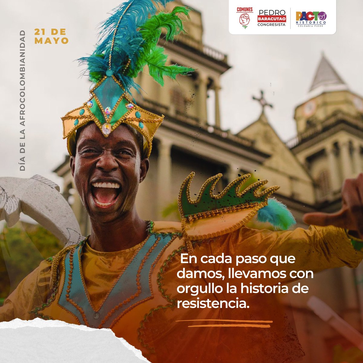 En cada paso que damos, llevamos con orgullo la historia de resistencia, la belleza de nuestra cultura y la fuerza de nuestros ancestros. Hoy, en conmemoración del día de la #Afrocolombianidad, que el brillo de nuestra herencia ilumine siempre nuestro camino hacia la igualdad y