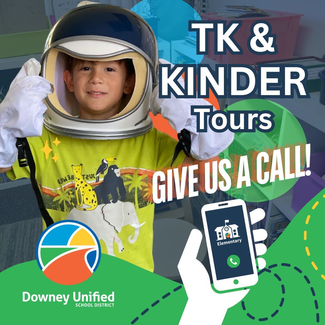 DowneyUnified's tweet image. Interested in touring your school's TK/Kinder ahead of enrolling your student? Contact our schools directly for details. Learn more about TK/Kinder in DUSD at buff.ly/4bMPTa0!

#WeAreDowneyUnified #OurKidsDeservetheBest #TK #Kinder #SchoolTours