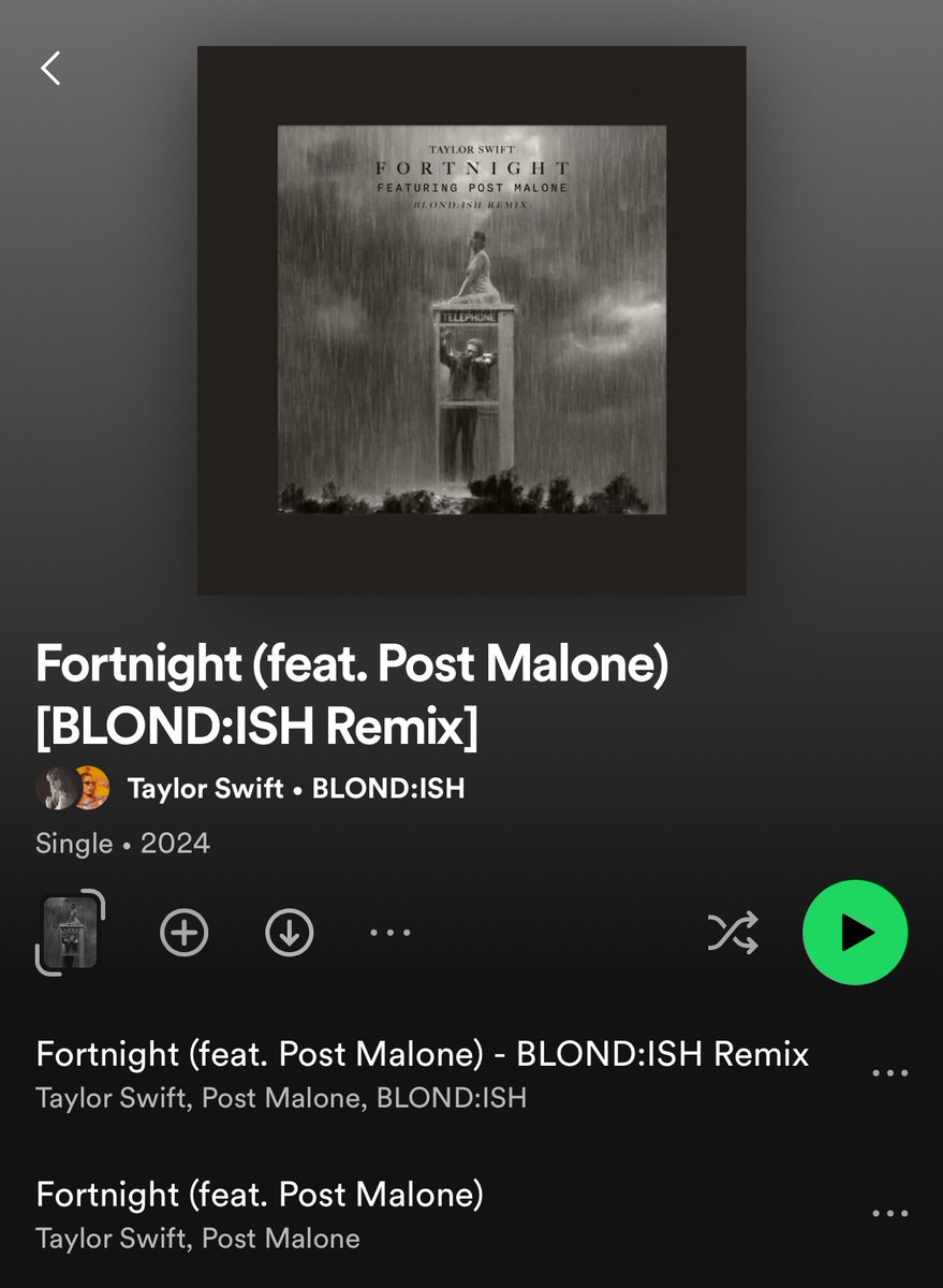 “Fortnight” (BLOND:ISH Remix) is out now everywhere.